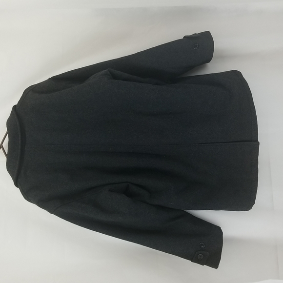 ABERDEEN COLLECTION 80% Wool Gray Overcoat - Picture 7 of 15